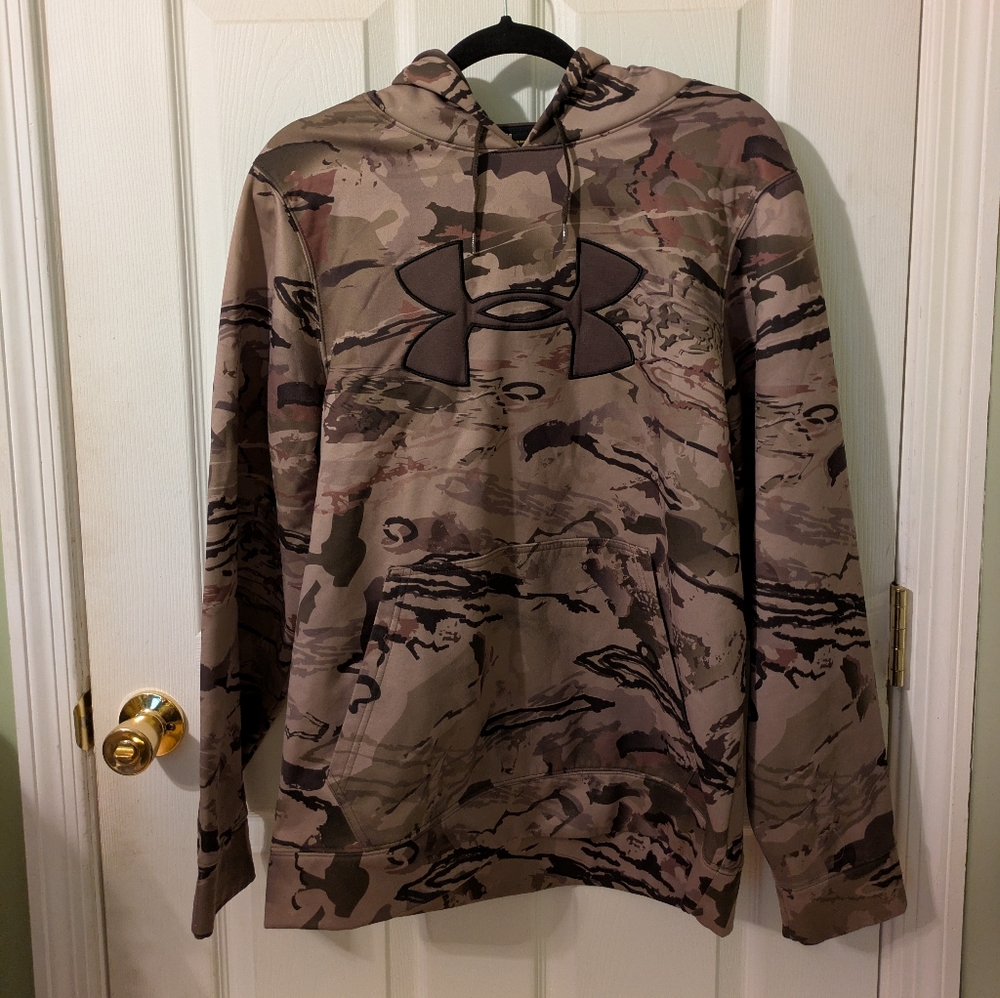 Under Armour Brown and Tan Camo Hoodie